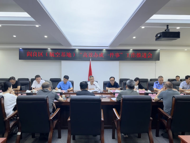 閻良區（航空基地）召開2025年度“高效辦成一件事”工作推進會